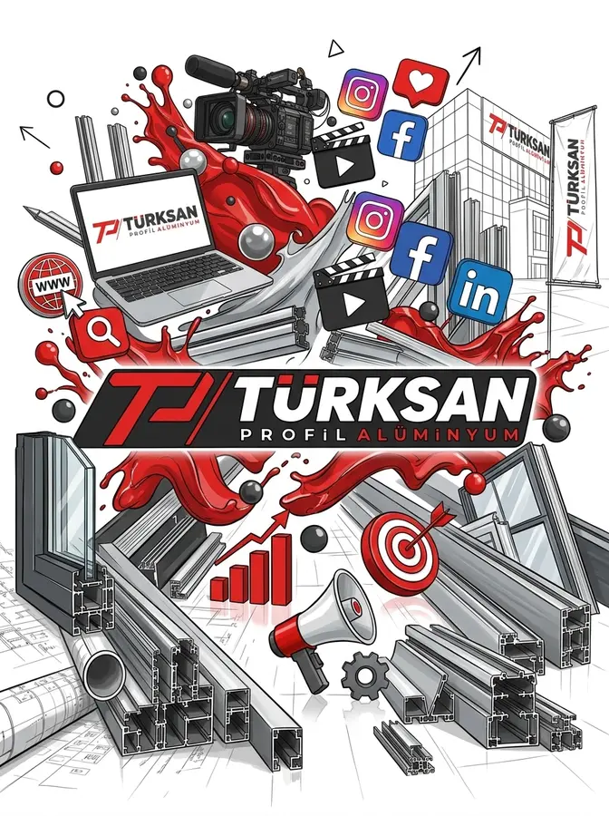 Türksan Alüminyum — Web Sitesi, Dijital Pazarlama, Sosyal Medya, Baskılı İşler | UGR Reklam Ajansı