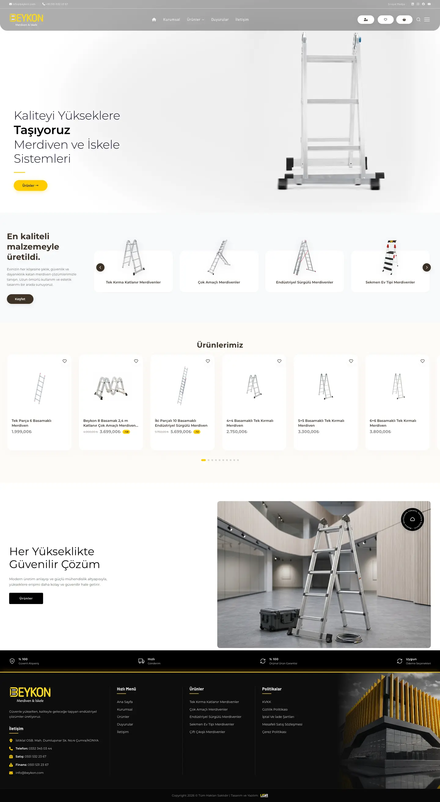 Beykon Merdiven - İskele — Web Sitesi