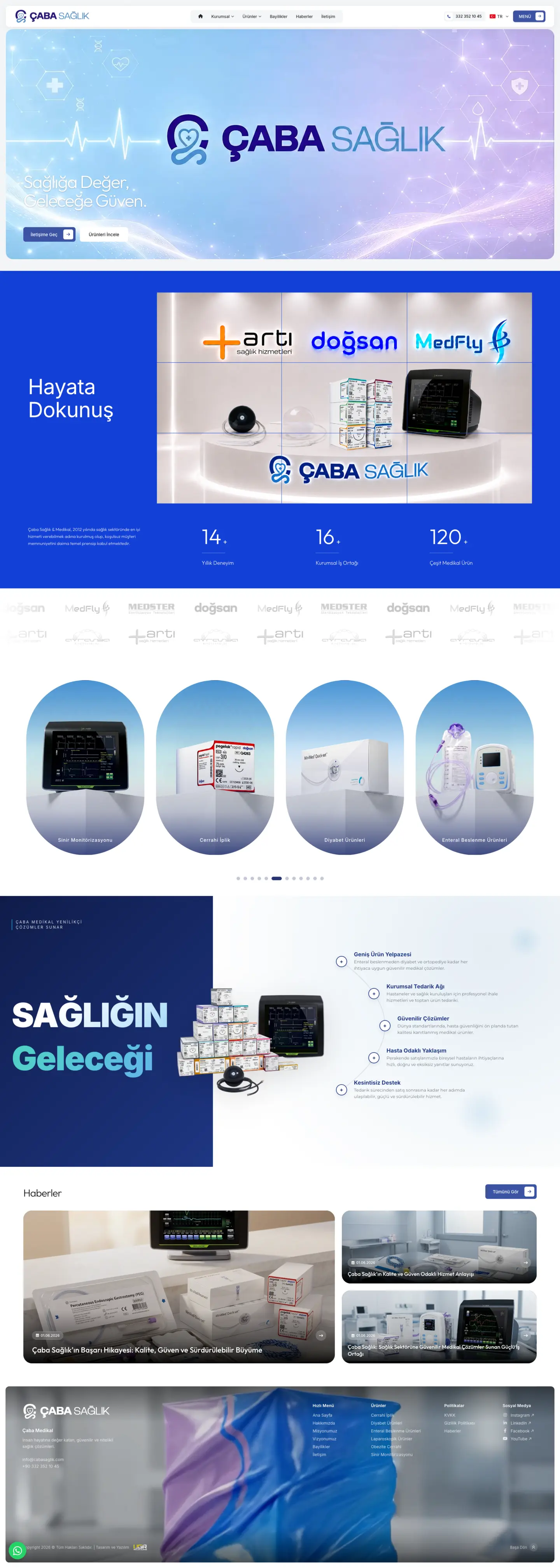 Çaba Sağlık — Web Sitesi